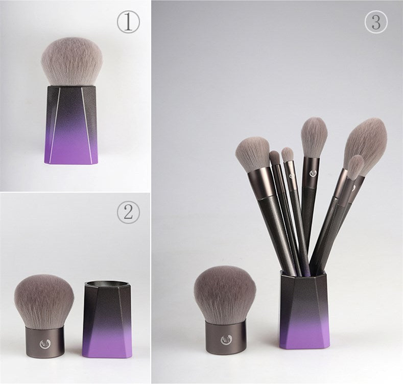 JMT-043338 Complete Makeup Brush Set for Eye and Face Application with Long Handles