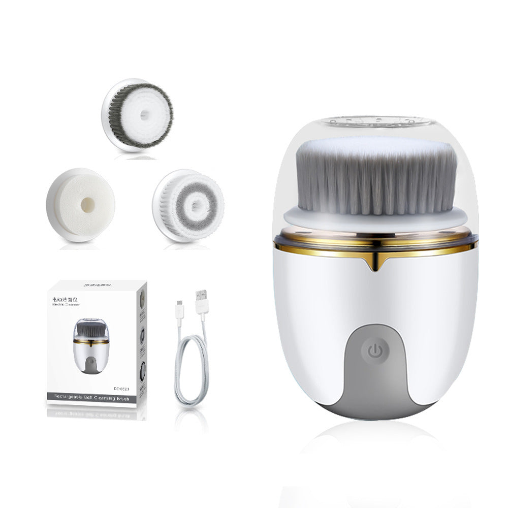 JMT-043466 Electric Rotating Multifunctional Face Washing Device with USB Charging and Deep Cleansing Brush Heads