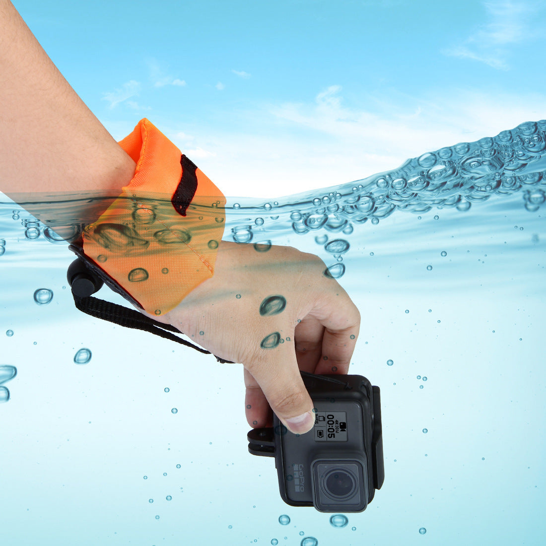 JMT-043594 Diving Camera Buoyancy Belt and Floating Wrist Strap for GoPro and Action Cameras