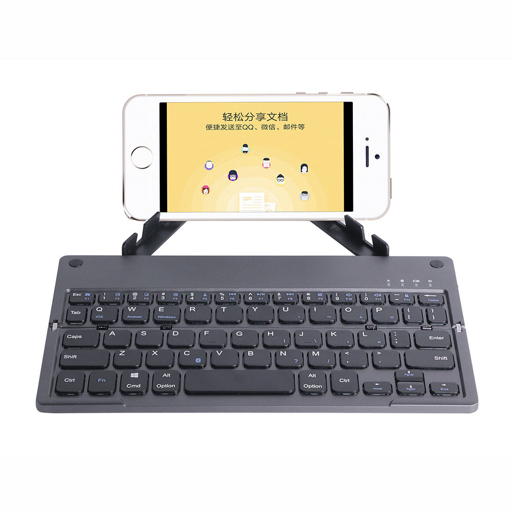 JMT-043850 Compact Bluetooth Folding Keyboard with Touch-Sensitive Design and Hidden Stand