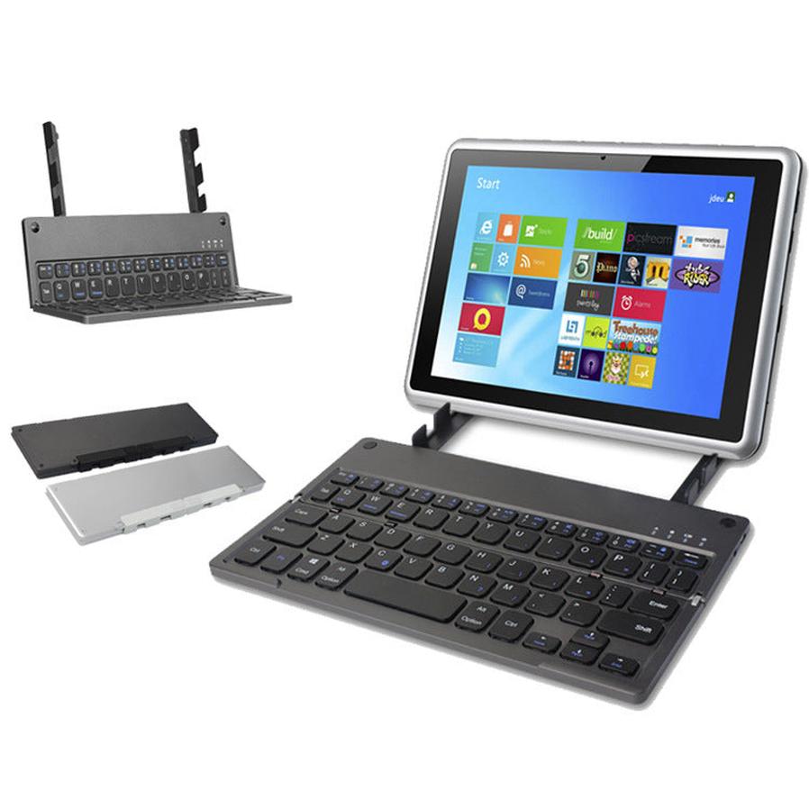 JMT-043850 Compact Bluetooth Folding Keyboard with Touch-Sensitive Design and Hidden Stand