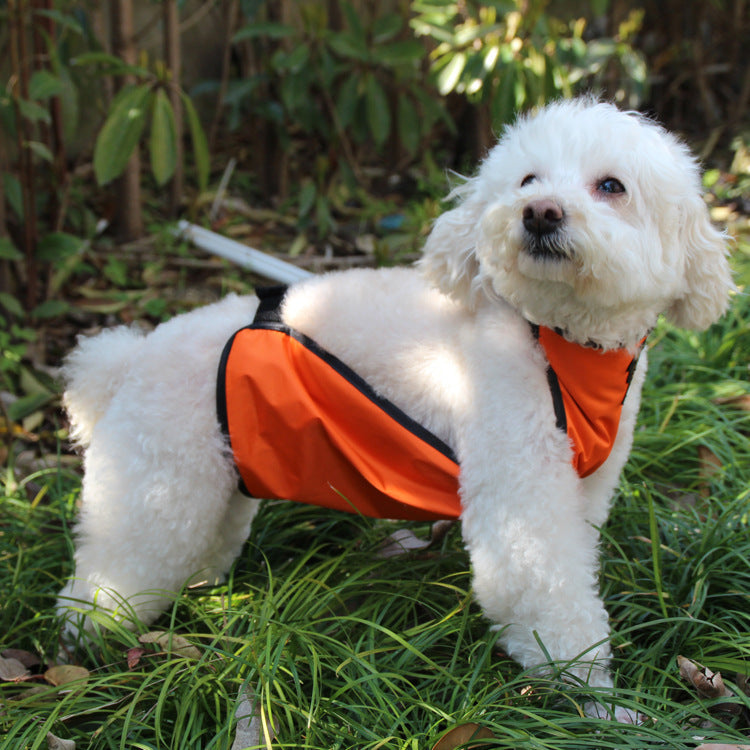JMT-043850 Waterproof Dog Apron for Pet's Belly - Easy On/Off Design, Polyester + Short Plush Material