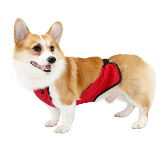 JMT-043850 Waterproof Dog Apron for Pet's Belly - Easy On/Off Design, Polyester + Short Plush Material