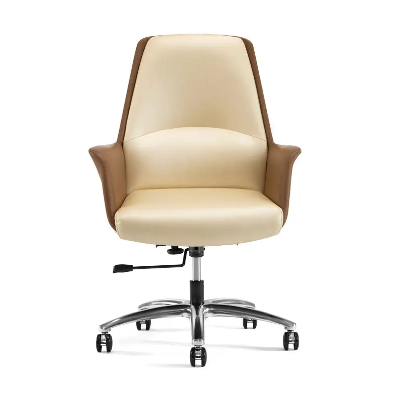 JMT-043978 Luxury Leather Swivel Office Chair with Armrests - Model JA-11601