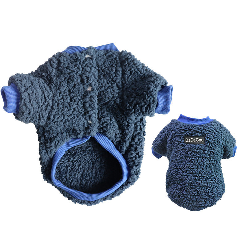 JMT-043978 Warm Cotton Sweater for Pets - Cozy Two-Legged Clothing in Casual Style