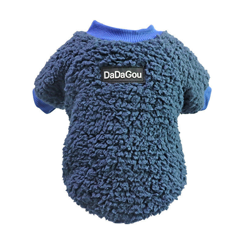 JMT-043978 Warm Cotton Sweater for Pets - Cozy Two-Legged Clothing in Casual Style