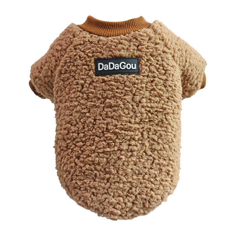 JMT-043978 Warm Cotton Sweater for Pets - Cozy Two-Legged Clothing in Casual Style