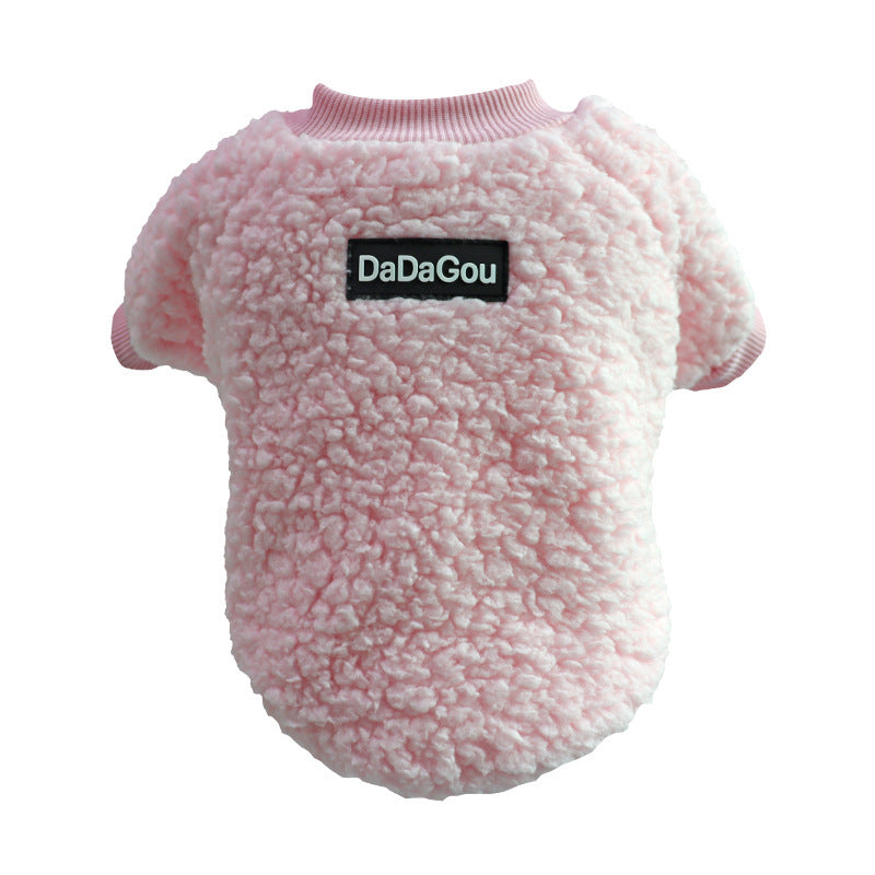 JMT-043978 Warm Cotton Sweater for Pets - Cozy Two-Legged Clothing in Casual Style