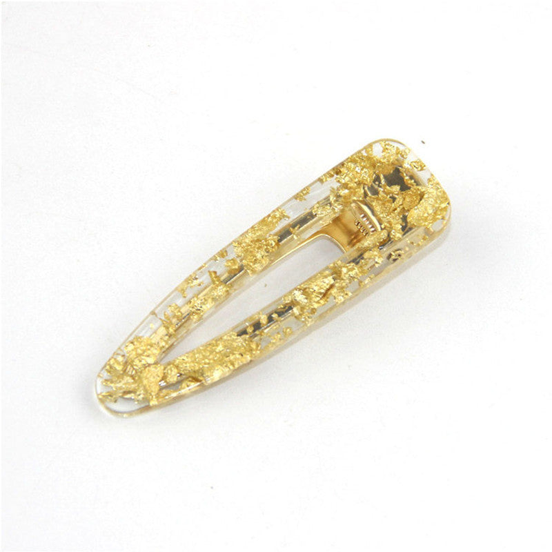 JMT-044746 Geometric Acrylic Side Clip Hairpin - Japanese Retro Korean Style Hair Accessory