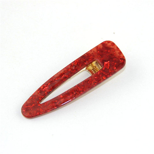 JMT-044746 Geometric Acrylic Side Clip Hairpin - Japanese Retro Korean Style Hair Accessory
