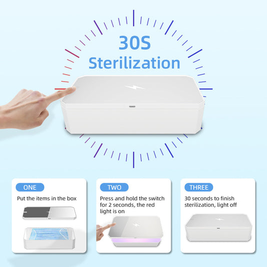 JMT-045386 10W Wireless Charging Disinfection Box for Mobile Phones with Indicating Function