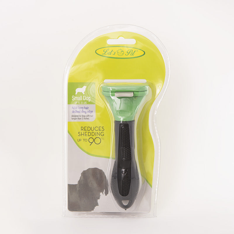 JMT-045450 Pet Hair Removal Comb for Dogs and Cats - Long and Short Hair Options, ABS + Stainless Steel Blade