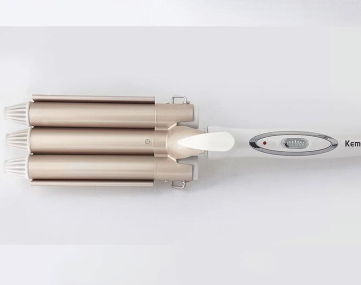 JMT-045514 Triple Barrel Hair Curling Iron for Loose S-Waves with Tourmaline Ceramic Technology