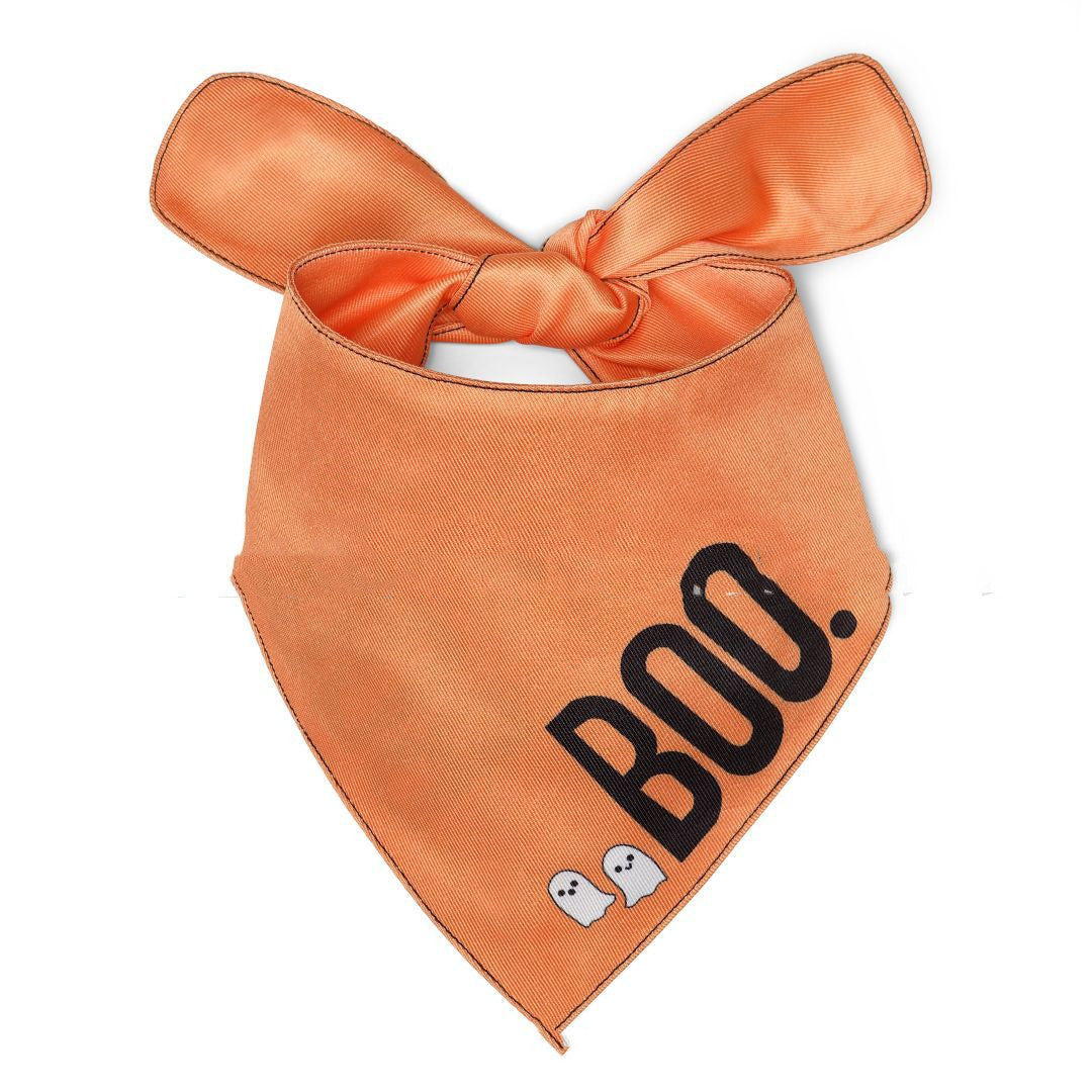 JMT-045834 Halloween Dog Saliva Towel - Double Layer Polyester Bib with Various Patterns