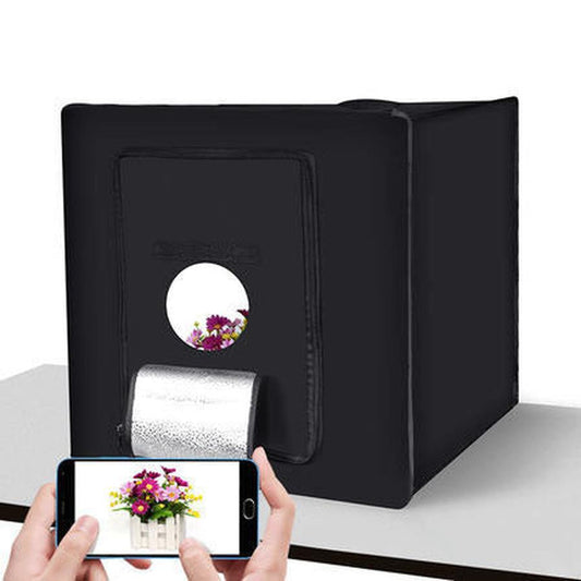 JMT-045898 60cm LED Photography Light Box with Polyester Backdrop for Professional Studio Use
