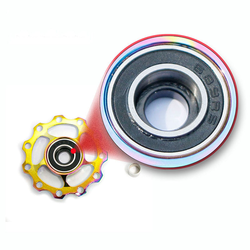 JMT-045898 Aluminum Alloy Rear Derailleur Guide Wheel for Mountain Bikes - 11T/13T Compatibility