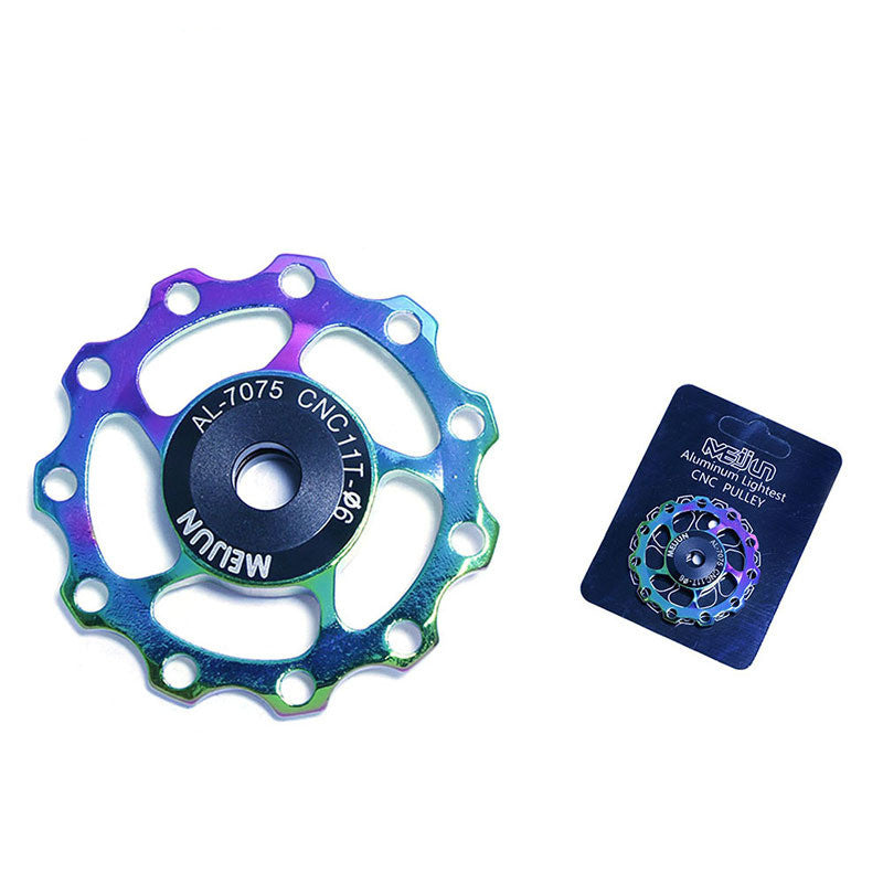 JMT-045898 Aluminum Alloy Rear Derailleur Guide Wheel for Mountain Bikes - 11T/13T Compatibility