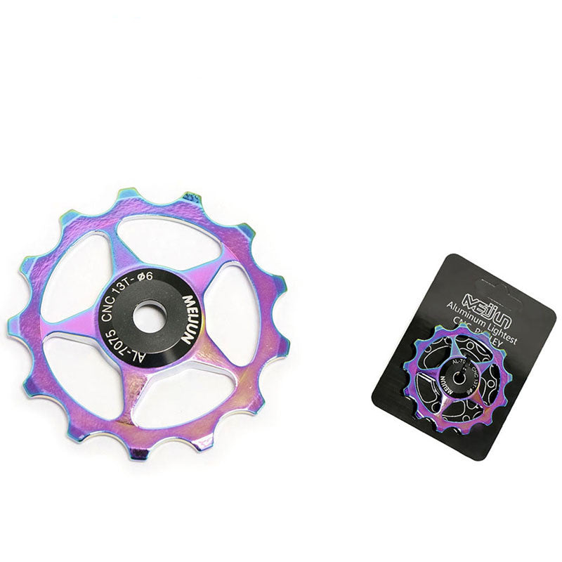 JMT-045898 Aluminum Alloy Rear Derailleur Guide Wheel for Mountain Bikes - 11T/13T Compatibility