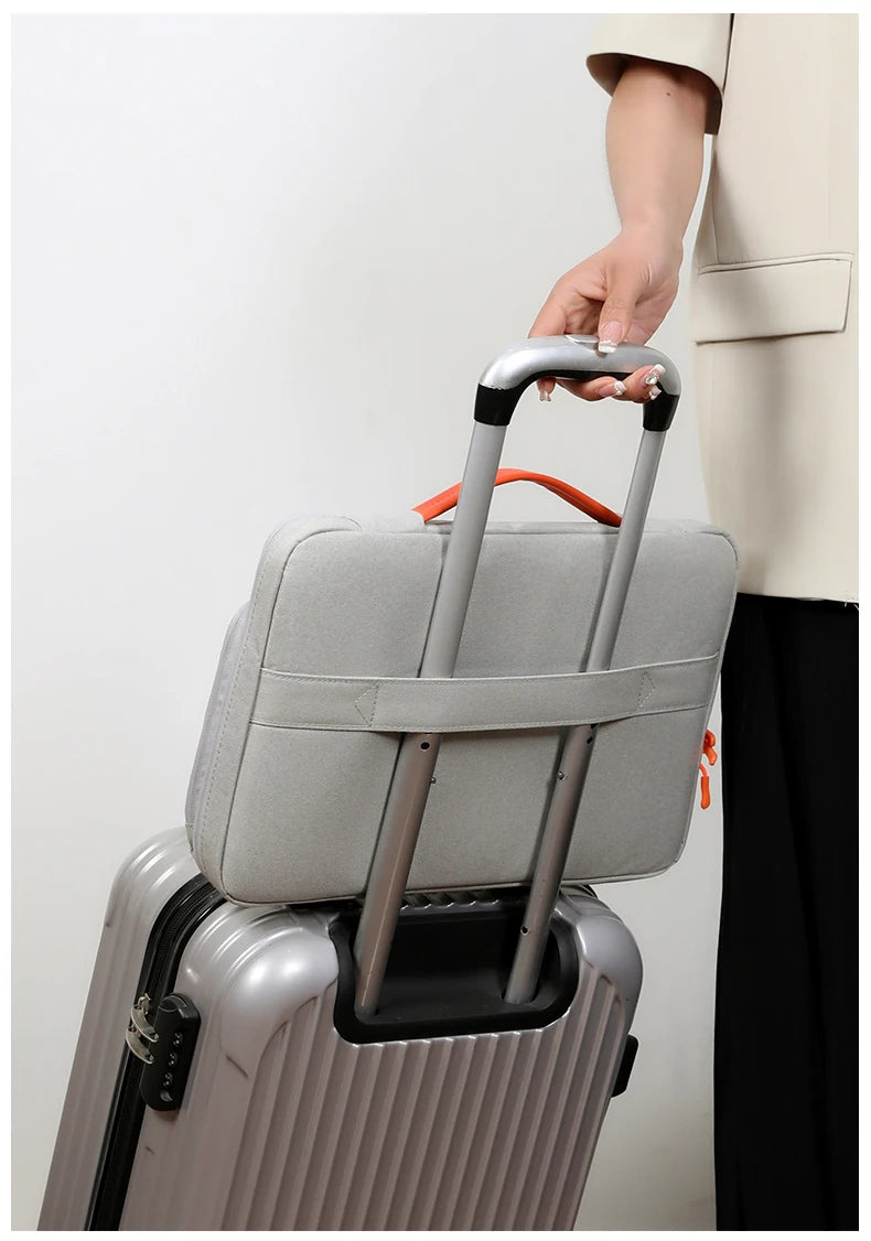 JMT-046090 Waterproof Portable Laptop Tote Bag with Multiple Compartments for Business Use