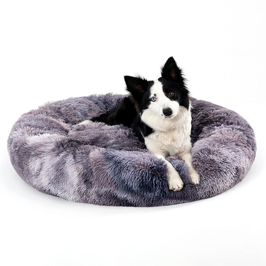 JMT-046346 Fluffy Long Plush Pet Bed for Dogs and Cats - Warm, Soft, Washable Cushion Available in Multiple Sizes