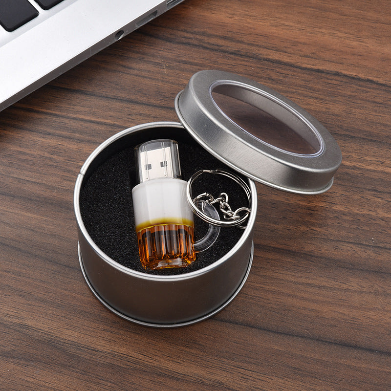 JMT-046474 Personalized Beer Mug USB Flash Drive - 2GB to 64GB Storage Options, Metal & Plastic Design
