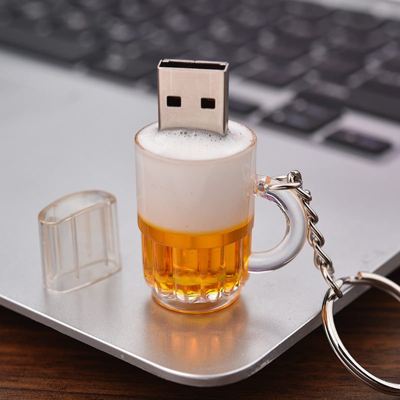 JMT-046474 Personalized Beer Mug USB Flash Drive - 2GB to 64GB Storage Options, Metal & Plastic Design