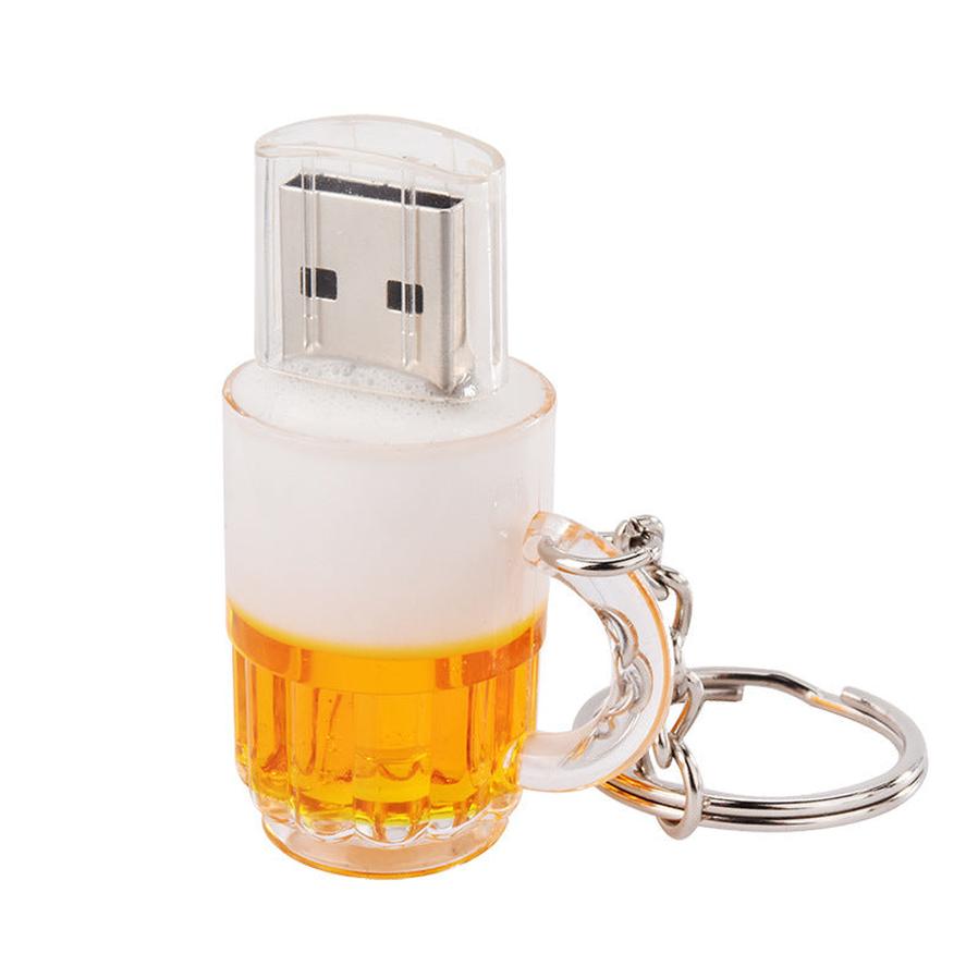 JMT-046474 Personalized Beer Mug USB Flash Drive - 2GB to 64GB Storage Options, Metal & Plastic Design