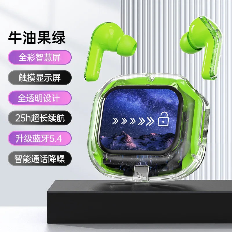 JMT-046538 AirMAX A9Pro In-Ear Bluetooth Headset with Transparent LCD Screen and Long Battery Life