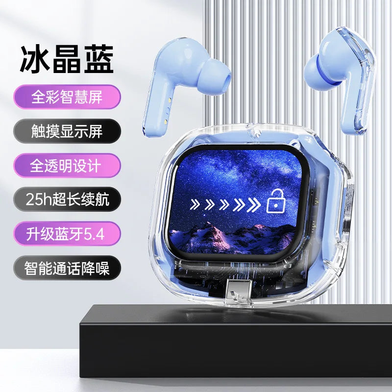 JMT-046538 AirMAX A9Pro In-Ear Bluetooth Headset with Transparent LCD Screen and Long Battery Life