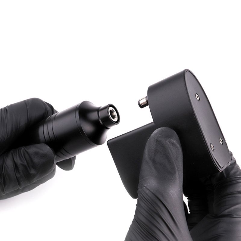 JMT-046538 Wireless Tattoo Power Supply with DC and RCA Connectors, Lightweight Lithium Battery, 1400mAh Capacity