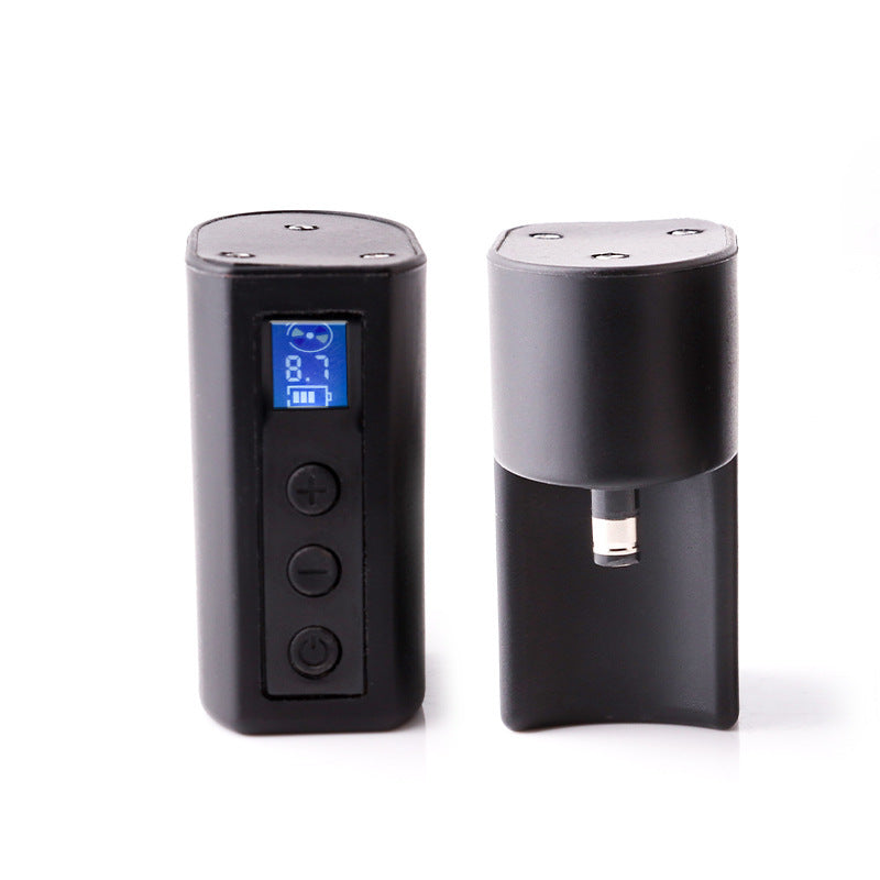 JMT-046538 Wireless Tattoo Power Supply with DC and RCA Connectors, Lightweight Lithium Battery, 1400mAh Capacity