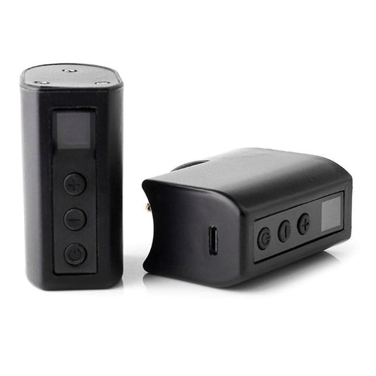 JMT-046538 Wireless Tattoo Power Supply with DC and RCA Connectors, Lightweight Lithium Battery, 1400mAh Capacity