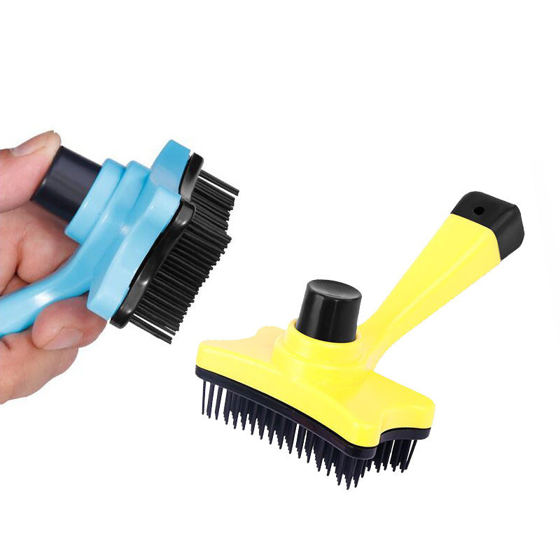 JMT-046602 Automatic Pet Hair Removal Comb - Ergonomic Design with Plastic Handle, 12.5 cm Height, 8 cm Width, 2 cm Needle Length, 9 cm Handle Length