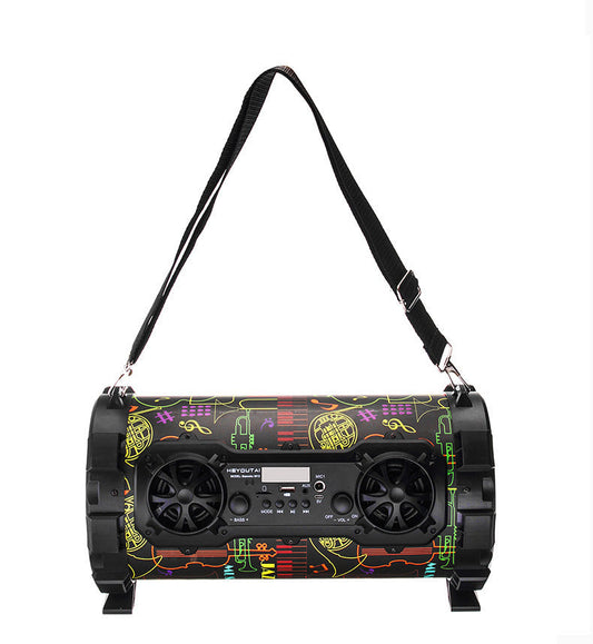 JMT-046858 Outdoor High-Power Bluetooth Speaker with Wired and Wireless Microphone, USB Connection, Built-in Lithium Battery, 25W Output, 15m Range, MP3 Support, 3-Hour Playtime