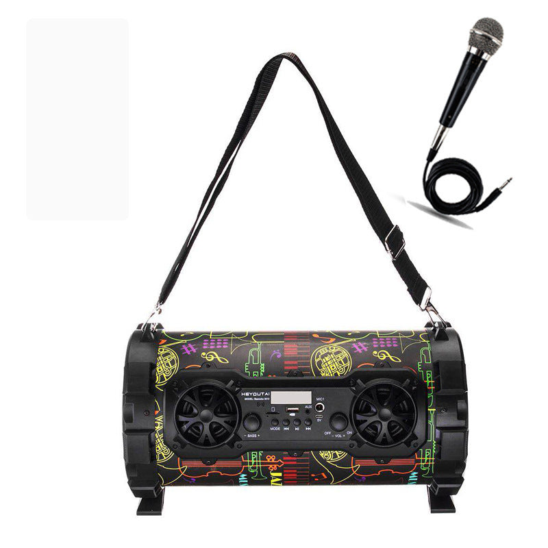 JMT-046858 Outdoor High-Power Bluetooth Speaker with Wired and Wireless Microphone, USB Connection, Built-in Lithium Battery, 25W Output, 15m Range, MP3 Support, 3-Hour Playtime