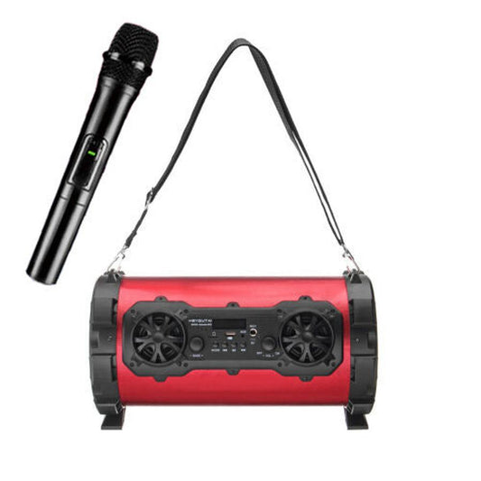 JMT-046858 Outdoor High-Power Bluetooth Speaker with Wired and Wireless Microphone, USB Connection, Built-in Lithium Battery, 25W Output, 15m Range, MP3 Support, 3-Hour Playtime
