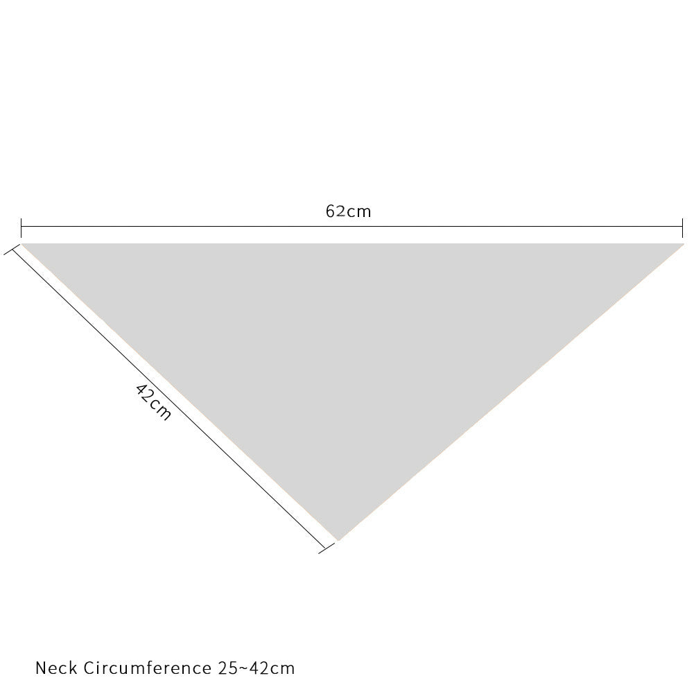 JMT-046986 Easter Bunny Pet Triangle Towel for Cats - Cotton, Casual Style, 20-42cm Neck Size