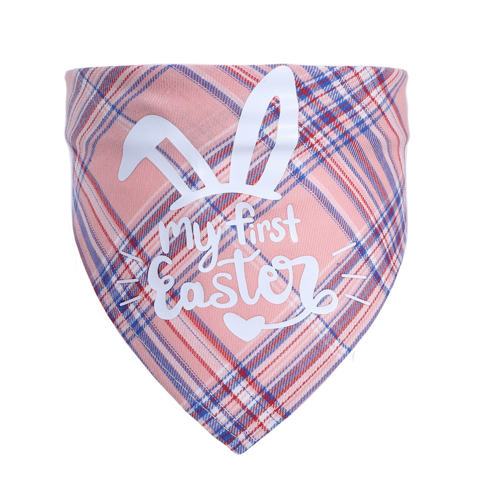 JMT-046986 Easter Bunny Pet Triangle Towel for Cats - Cotton, Casual Style, 20-42cm Neck Size