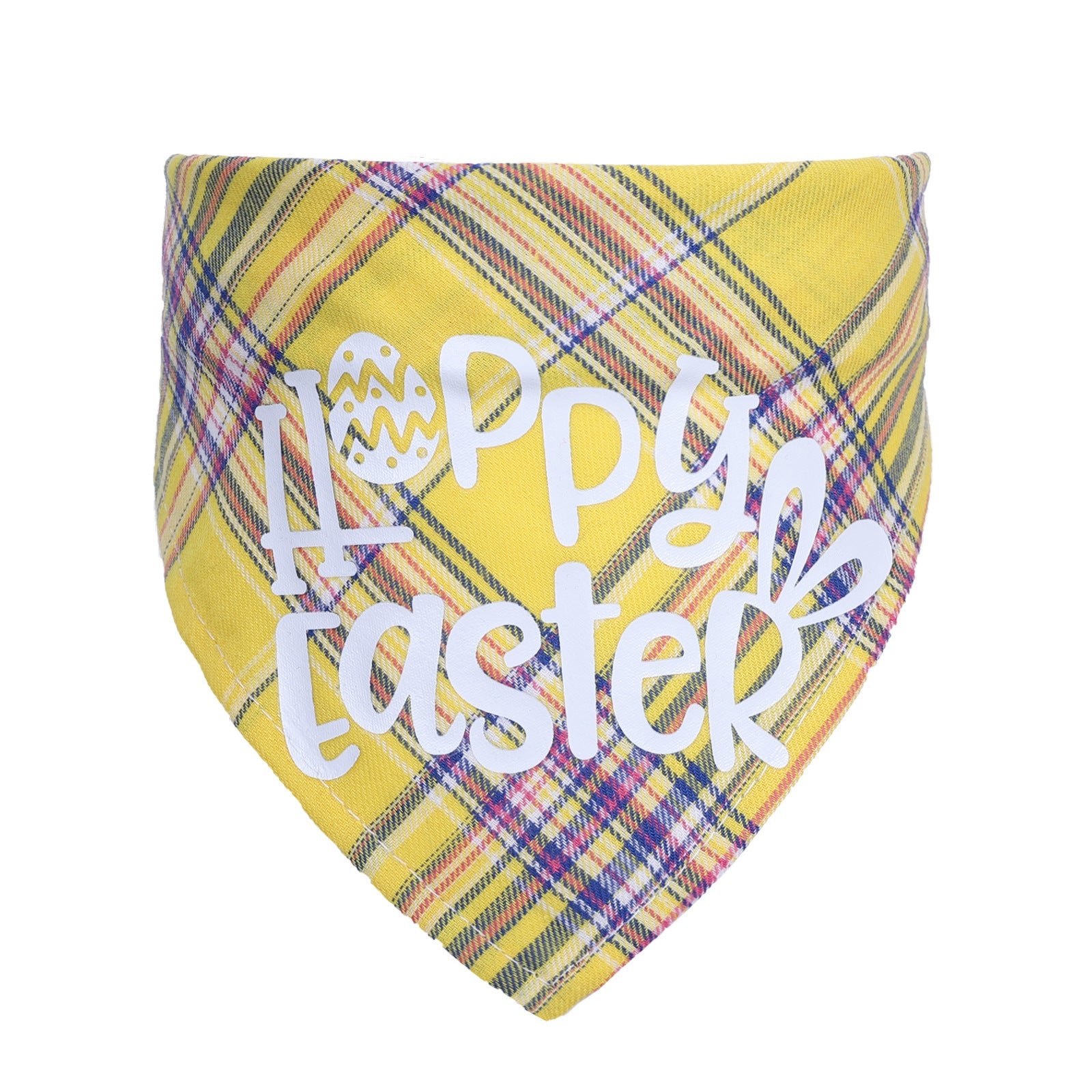 JMT-046986 Easter Bunny Pet Triangle Towel for Cats - Cotton, Casual Style, 20-42cm Neck Size