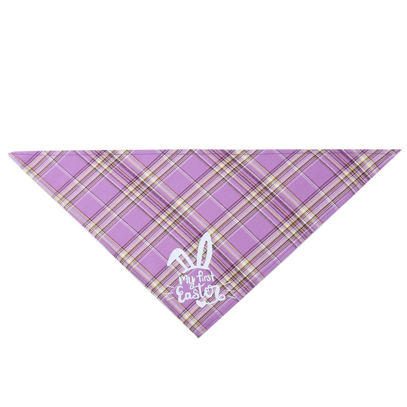 JMT-046986 Easter Bunny Pet Triangle Towel for Cats - Cotton, Casual Style, 20-42cm Neck Size