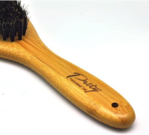 JMT-047498 Bamboo Hair Brush with Wild Boar Bristles and Ergonomic Handle
