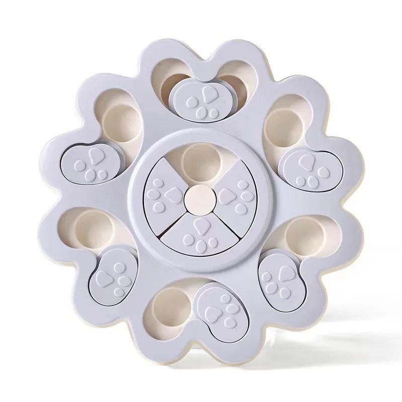 JMT-047690 Interactive Flower-Shaped Dog Puzzle Slow Feeder for Mental Stimulation and Healthy Eating