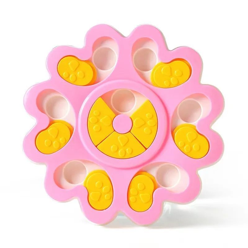 JMT-047690 Interactive Flower-Shaped Dog Puzzle Slow Feeder for Mental Stimulation and Healthy Eating