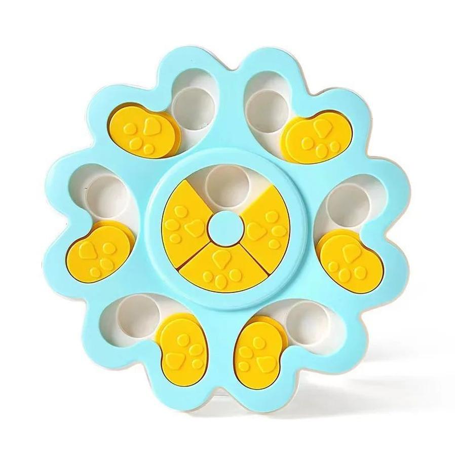 JMT-047690 Interactive Flower-Shaped Dog Puzzle Slow Feeder for Mental Stimulation and Healthy Eating