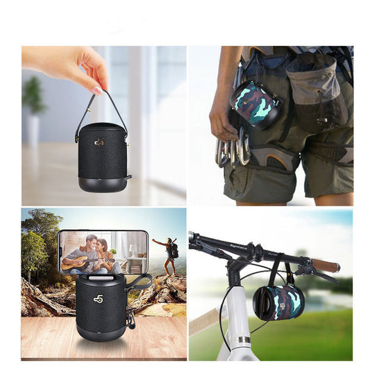 JMT-047690 Portable Waterproof Bluetooth Subwoofer Speaker with TF Card Support and Hands-Free Function