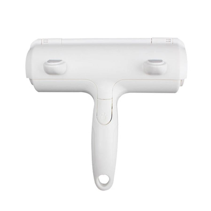 JMT-047754 Pet Roller Cleaning Brush - Effective Fur Remover for Clothing and Furniture, White