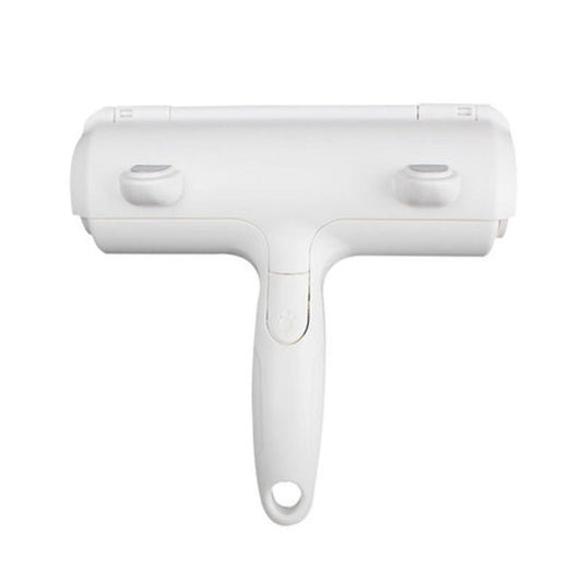 JMT-047754 Pet Roller Cleaning Brush - Effective Fur Remover for Clothing and Furniture, White