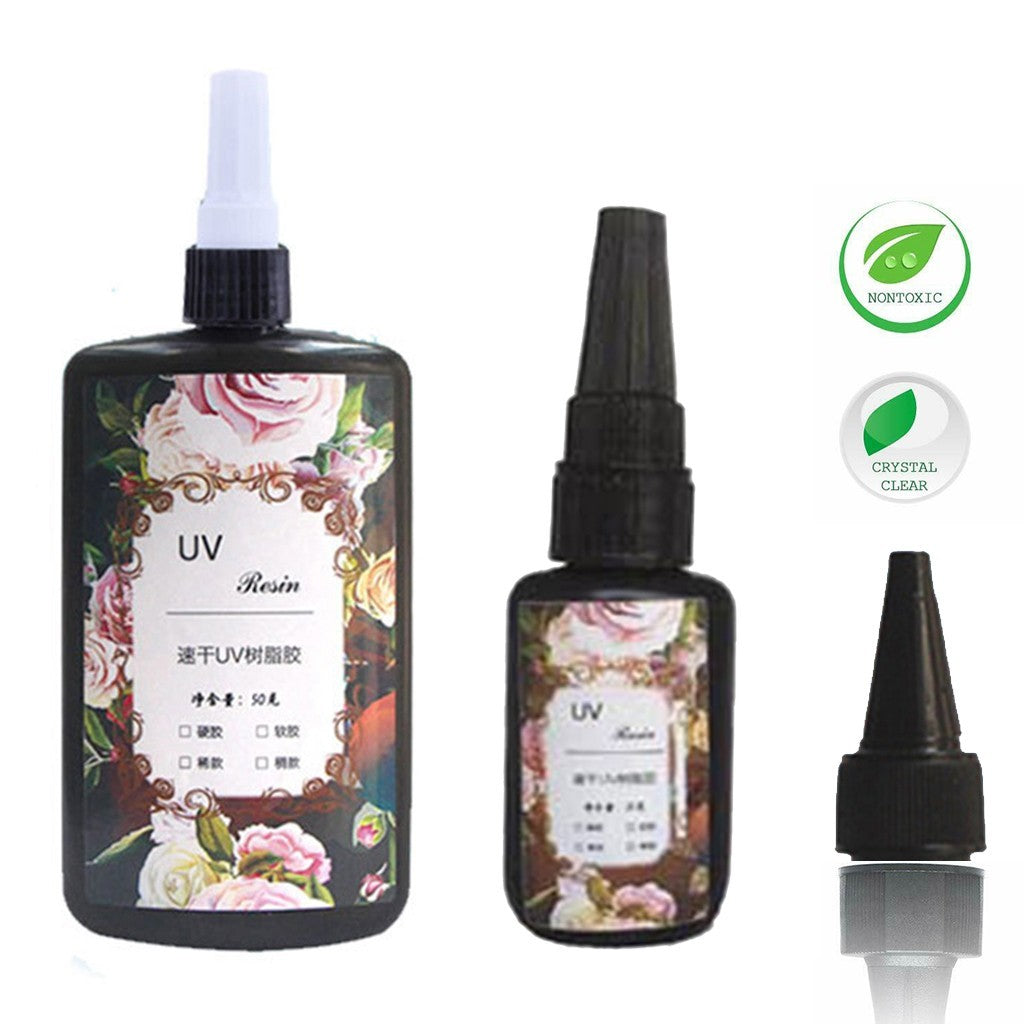 JMT-047818 UV Curing Adhesive Resin for DIY Projects - Metal, Glass, Plastic, and Electronics
