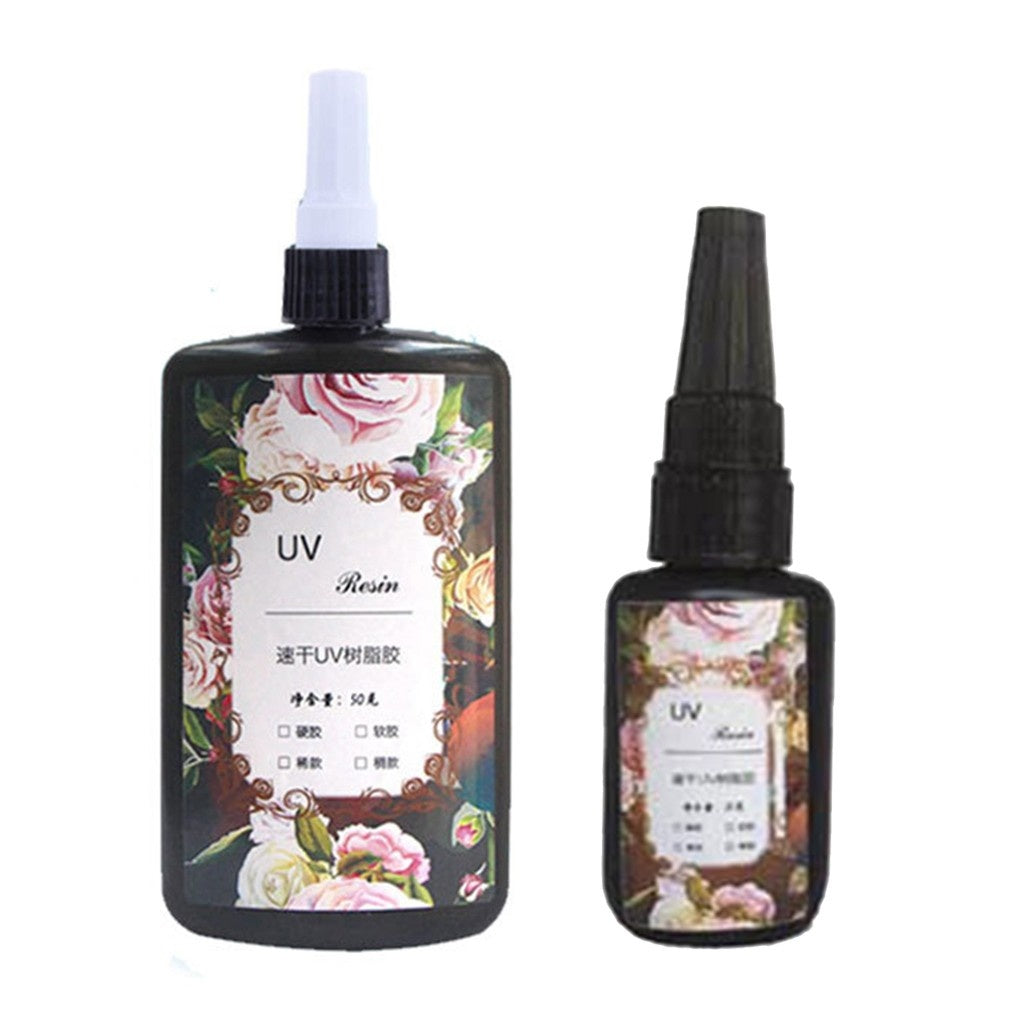 JMT-047818 UV Curing Adhesive Resin for DIY Projects - Metal, Glass, Plastic, and Electronics