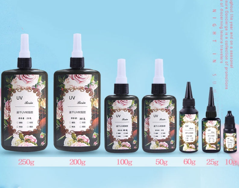 JMT-047818 UV Curing Adhesive Resin for DIY Projects - Metal, Glass, Plastic, and Electronics